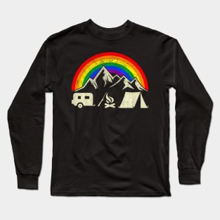 Th Lgbt Camping Rainbow Gay Flag Costume Long Sleeve T-Shirt